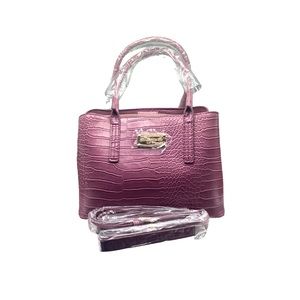 Aubrey Mini Croco Satchel